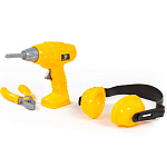 Набор инструментов ПОЛЕСЬЕ №22  шуруповёрт №2, наушники, плоскогубцы №2 91109