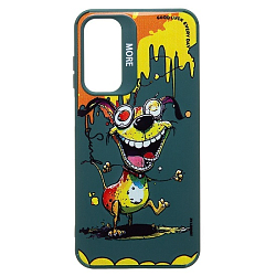 Задняя накладка SC335 для Samsung Galaxy A25  (собака) (dark green) (233133)
