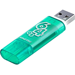 USB 64Gb SMARTBUY Glossy series зеленый