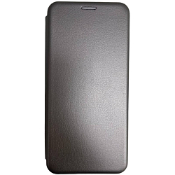 Чехол футляр-книга BF для Xiaomi Redmi Note 8 Pro экокожа, серебристый