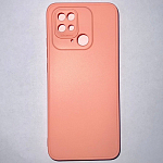 Задняя накладка Мобилис для Xiaomi Redmi 10C 4G, персиковый , матовая с защитой камеры