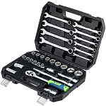 Набор инструментов СИБТЕХ 13393, 1/2", пластиковый кейс, 32 предмета