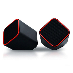 Колонки 2.0 SMARTBUY CUTE SBA-2590 черно-оранжевая  (2*3Вт)