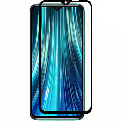 Противоударное стекло 11D FAISON для XIAOMI Redmi Note 8 Pro черное, полный клей