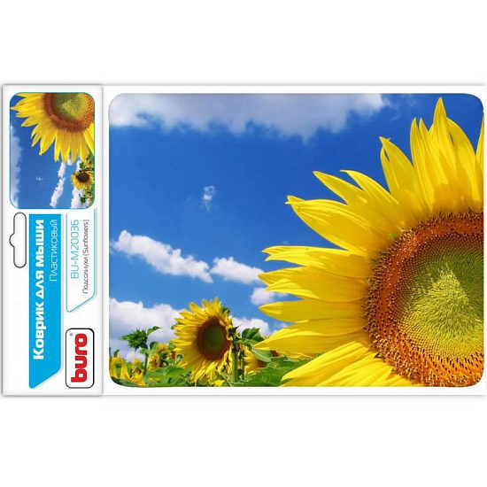 Коврик BURO BU-M20036 поле подсолнухов