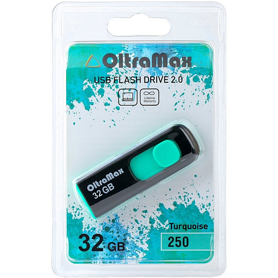 USB 32Gb OltraMax 250 Turquoise