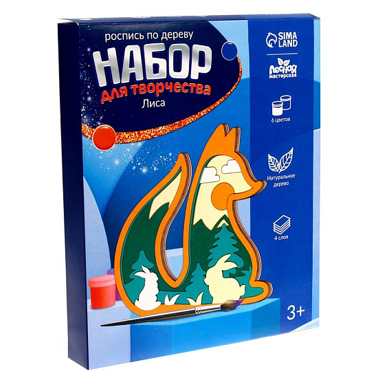 Роспись по дереву «Лиса»