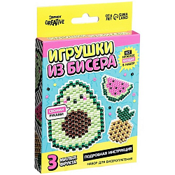 Набор для бисероплетения «Игрушки из бисера. Фрукты», 3 фигурки