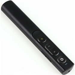 Лазерная указка презентер, ААА, 2.4 G, 650 нм, чёрная