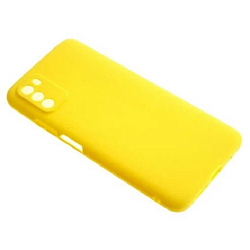 Задняя накладка PERO LIQUID SILICONE для Xiaomi POCO M3 Pro желтый