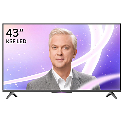 Телевизор Яндекс ТВ Станция с Алисой (YNDX-00074) 43", чёрный