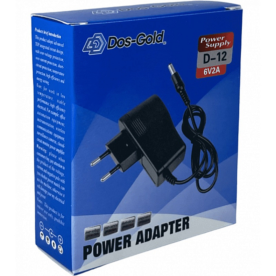 Блок питания 6V 2000mA Dos-Gold D-12 универсальный