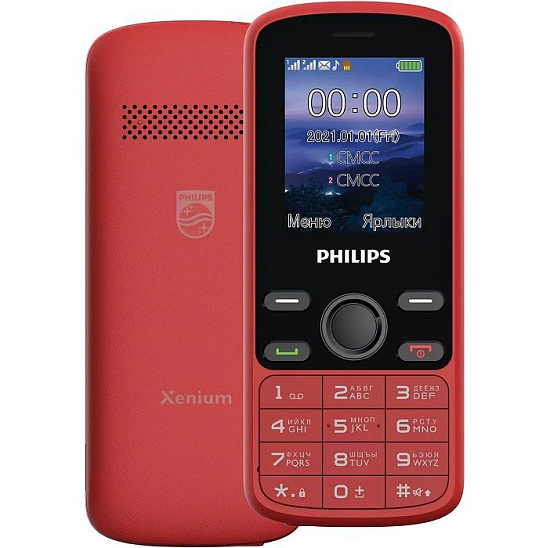 Телефон PHILIPS E111 Xenium Red
