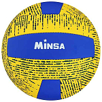 Мяч волейбольный MINSA, машинная сшивка, 18 панелей, р. 5, PVC