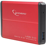 Внешний корпус 2.5" Gembird EE2-U3S-2, красный, USB 3.0, SATA