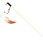 Дразнилка-удочка из эко-материалов «Белка», 40 см