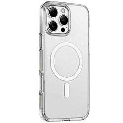 Задняя накладка KEEPHONE HYBRID PRO MAGSAFE для iPhone 16 PRO MAX CLEAR
