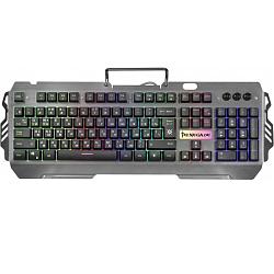 Клавиатура DEFENDER Renegade, GK-640DL серый, USB