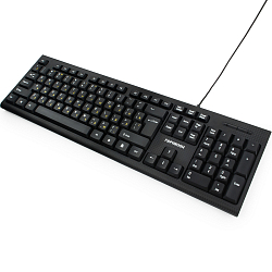 Клавиатура ГАРНИЗОН GK-100 черная, USB