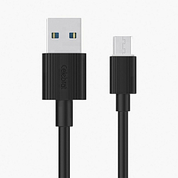 Кабель USB <--> microUSB  1.0м CELEBRAT CB-09M, чёрный
