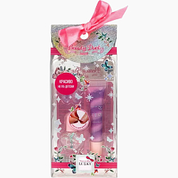 Lukky Beauty Duet набор блеск для губ и лак для ногтей, розовый, ПВХ коробочка