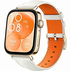 Смарт-часы HUAWEI Watch Fit 3 (Белый из кожи)