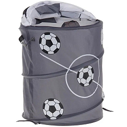 Корзина для игрушек "Футбол" с ручками и крышкой 1580323