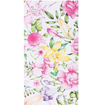 Конверт для денег «Цветочная композиция», глиттер, 16.5 х 8 см 1904573