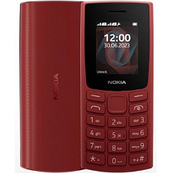 Телефон Nokia 105 DS TA-1557 красный моноблок