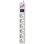 Сетевой удлинитель  5.0м POWER CUBE SPG6-A2, белый, 6 розеток, 16А, (3*1,5)