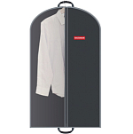 Чехол для одежды HAUSMANN со стенкой из ПВХ и ручками 60*100, черный (HM-701002AG)