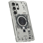 Силиконовый чехол Spigen на Samsung Galaxy S25 Ultra прозрачный с рисунком