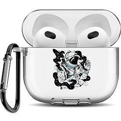 Силиконовый чехол MOBI для AirPods 3 Космонавт белый
