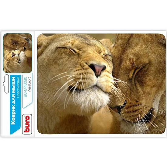 Коврик BURO BU-M40030 рисунок/лев