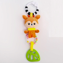 Игрушка - подвеска «Оленёнок Бемби», с погремушкой, 31 см.