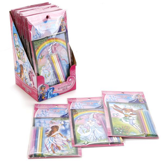 Мозайка ПЕСОК, ФЕИ И ЕДИНОРОГИ В ПАК SAF-SF-FU01