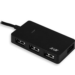 USB-хаб JET.A JA-UH7 чёрный, 4 порта