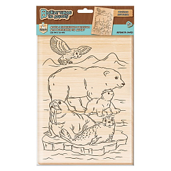 Выжигание. Доска для выжигания "Жители Арктики", А4, европодвес 9778646