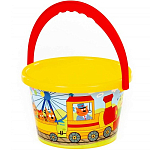 Ведро среднее с наклейкой "Три Кота" 81377