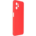 Задняя накладка PERO софт-тач для Realme C35 красный