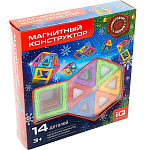 Магнитный конструктор, новогодняя серия, 14 деталей 4371524