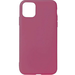 Силиконовый чехол  СТР для iPhone 11 Pro темно-розовый, матовый (серия Colors)