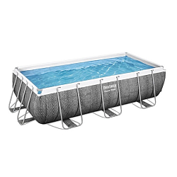 Бассейн каркасный BESTWAY 56721 Power Steel 404х201х100см, 6478л, фил.-насос 2006л/ч, лестница, попл.-дозатор