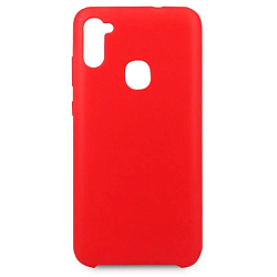 Задняя накладка SILICONE COVER для Samsung Galaxy A11/M11 красный