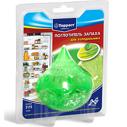 Поглотитель запаха для холодильника гелевый TOPPERR 3115, "Лайм"