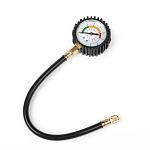 Манометр TORSO винтовое соединение, резиновый шланг 18 см 2712975