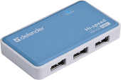 USB-Хаб DEFENDER QUADRO POWER, 4 порта, блок питания
