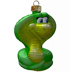 Ёлочное украшение "Змейка", в подарочной упаковке, h-7см ФУ4-2405