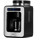 Кофеварка BQ CM7000 Стальной-Черный со встроенной кофемолкой