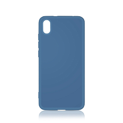 Силиконовый чехол DF для Xiaomi Redmi 7A xiOriginal-01 (blue) с микрофиброй